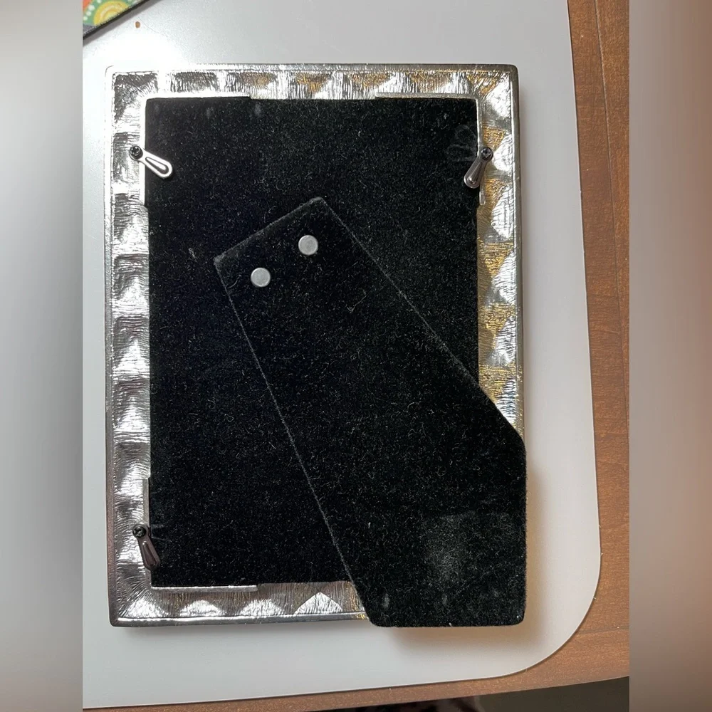 Metal and Jeweled Picture Frame